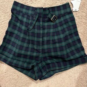 NWT NSF Night watch Plaid shorts